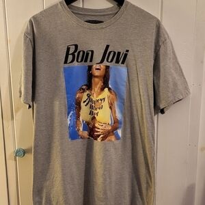 Bon Jovi Slippery When Wet Band Tee Size XL